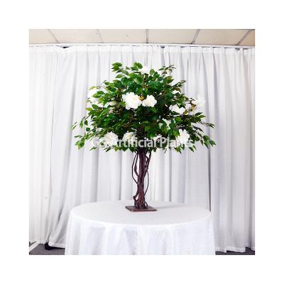 China Coffees Plant Tree Customization Artificial Flowers Tree Eco-friendly And Best Coffee Indoor Wooden Silk Decorative Flowers for sale