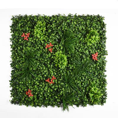 China CLASSIC Artificial Plastic Grass Wall Panels Green Plant Panels Artificial Grass Wall Backdrop For Home Restaurant Indoor Decor for sale