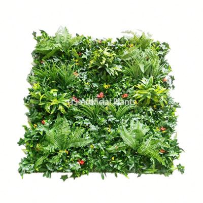 China New CLASSIC Jungle Style Vertical Design Customized Plants Wall Hanging Plant Artificial Green Grass Wall For Home Decoration for sale