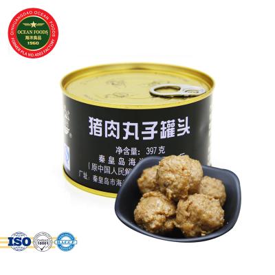 China No Colors Artificial Pig Canned Meatballs for sale