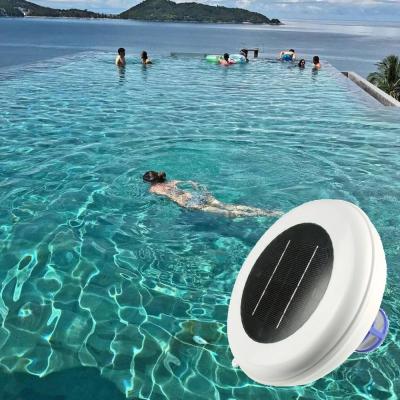 China Outdoor Solar Swimming Pool Floating Ionizer Cleaner And Purifier With 450G Big Copper Anode for sale