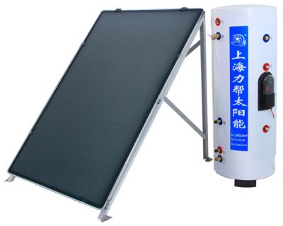 China Bath CE Certification Flat Panel Copper Solar Hot Water Tank Water Heating System for sale