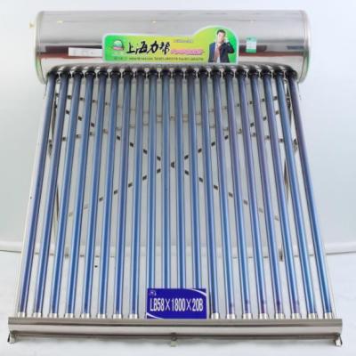 China China Manufacturer 200L Wholesale Outdoor Unpressurized Solar Vacuum Stainless Steel Water Heater Geyser for sale