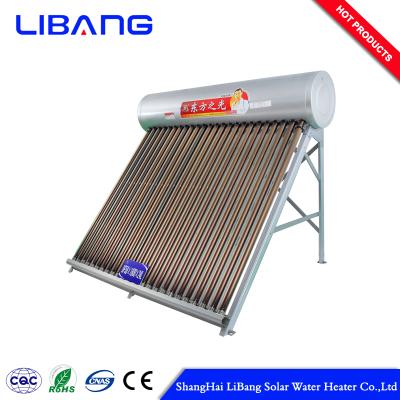 China Galvanized steel pre heated pressurized solar water heater kolektor for sale