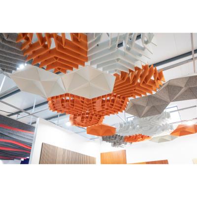 China Kustar B Modern American Standard Acoustic Pet 3D Fiber Ceiling Sound Barrier for sale