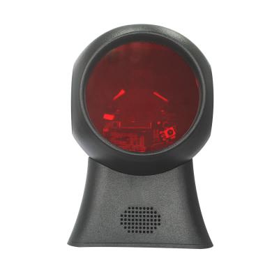 China Barcode Scanner Red Light 1D Barcode Scanner Auto Sensing Automotive Sensing Hand Free Omni Directional Laser Scanner for sale