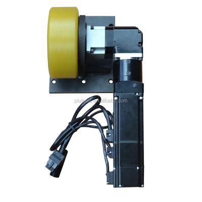 China Electronic Forklifts 200W 24V Warehouse Robot Logistics AGV Vehicle Automated DC Brushless Motor AGV Wheel Differential Drive Box for sale