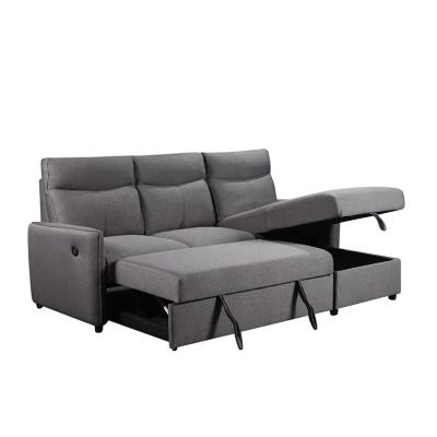 China Adjustable High Quality Sofa Set Living Room Furniture 3 Seater Corner Recliner Sofa Bed (Other) With USB Sofa for sale