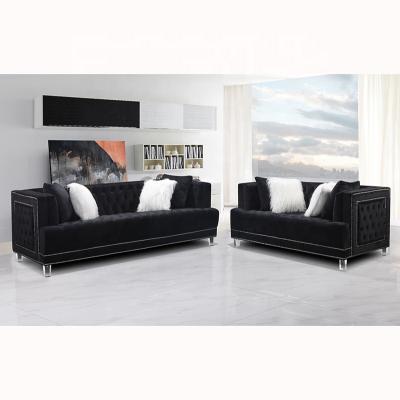 China Latest Modular Modern Style Living Room Sofas Design Velvet Fabric for sale