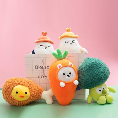 China Hot Sale Plush Carrot Broccoli White Radish Drumstick Stuffed Toys Plush Toy Kids Friend Kids Gift Plant Items for sale