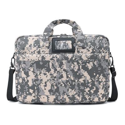 China Easy Carry Laptop Bags Shoulder Large Capacity Camouflage Portable Document Laptop Briefcase for sale