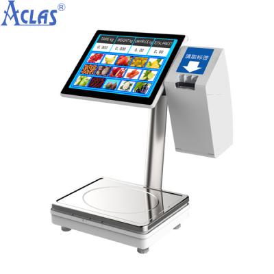 China Touch Screen POS Scale,PC POS Scale,Touch Scale,Retail Scale,Electronic Balance for sale