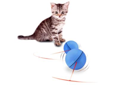 China Non Toxic Battery Operated Cat Toys Automatic Random Moving Slim Cat Ball for sale