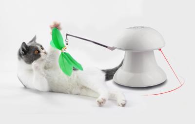 China Prüfsystem-Vorlage 2 in 1 Katzen-Laser-Spielzeug für Haustier-Unterhaltung CER genehmigt zu verkaufen