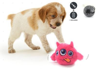 China Motion Activated Bouncing Cool Dog Toys , Eco Friendly Plastic Plush Dog Ball for sale