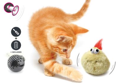 China Electronic Auto Motion Bouncing Battery Operated Pet Toys With Plush Cover for sale