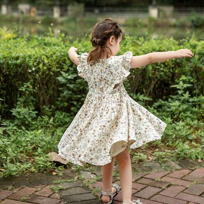 China 2020 Kids Clothes Floral Dress Flower Ruffle Breathable Hot Selling Summer Babies Casual Dresses for sale