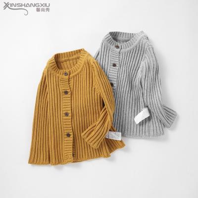 China Anti-pilling Kids Winter Clothes Button Down Stylish Babies Sweater Cardigan for sale