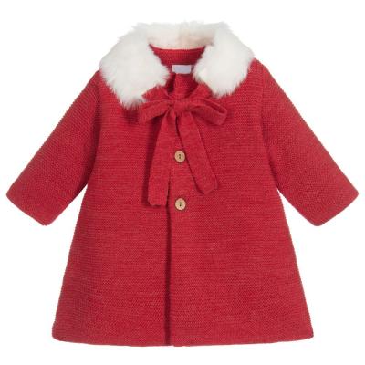 China Babies Plus Size Kids Fur Collar Snow Coats Kids Winter Christmas Pram Coat for sale