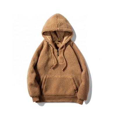 China Viable casual winter children's clothing streetwear woolen shearling unisex hoodies for kids for sale