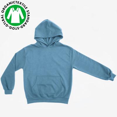 China wholesale eco-friendly solid organic hoodie clothing kids size organic cotton more kids for sale