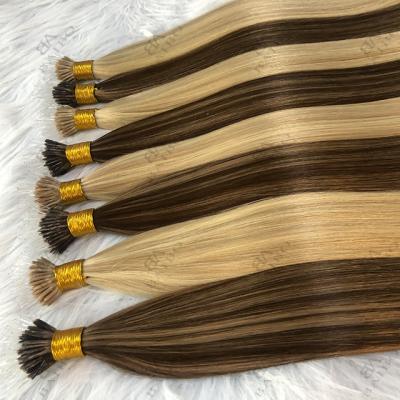 China 100% Keratin Pulled High Quality Remy Hair Plastic Stick Tip Curly Double Curly Virgin Hair Nano Ring Hair Extension for sale