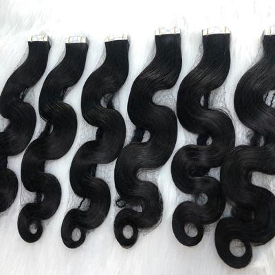 China Wholesale European Russian Curly Double Curl Remy Tape In Hair Tape Hair Extensions Pulled Hair for sale