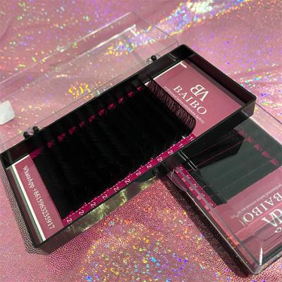 China Natural Fluffy Long Velvet Black Volume Lashes With 3D Flip Volumelashes And Quick Fanning Lash Extension Lashes for sale