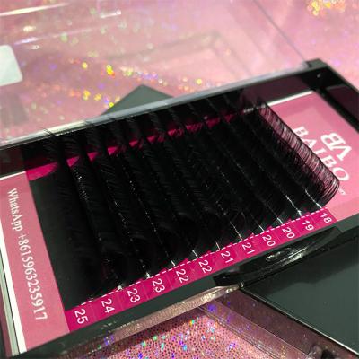 China Long natural softer volumelashes 0.05 premade fan eyelash extensions for sale