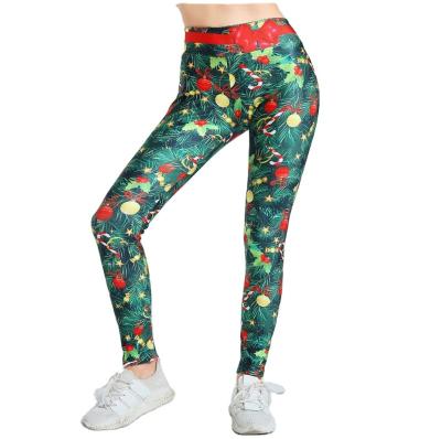 China Breathable Elastic High Waist Closing Yoga Pants Prints Yoga Pants Seamless Running Pants For Women for sale