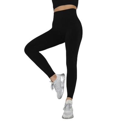 China Breathable elastic and soft woman gym yoga pants crotchless style yoga panties women yoga set Customized for sale