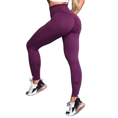 China Women Yoga Pants Breathable Durable High Waist Gaiters Skinny Sports Yoga Pants Wholesale for sale