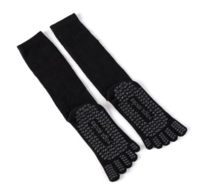 China Breathable Black Yoga Socks Five-finger Socks Gym Exercise Socks For Women for sale