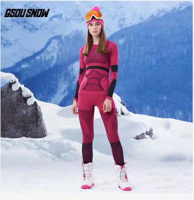 China Anti-UV Thermal Skiing Sports Style Couples Winter Quick Dry Underwear Underwear Set Sports Underwear For Sale for sale