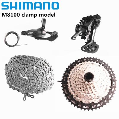 China SHIMANO DEORE XT M8100 M8120 12s Groupset MTB Mountain Bike 12 Speed ​​45T 51T Aluminum Cassette Clutch Rear Derailleur Chain for sale