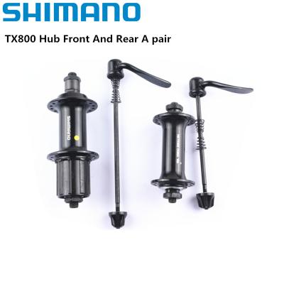 China Shimano TOURNAMENT TX800 Series TX800 Steel Hub Front And Rear For MTB Bike Rear Hub With 32H Quick Release Mountain Bicycle Hub for sale