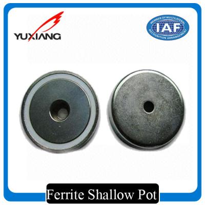 China Industrial Magnet Shallow Pot Magnets With Standard M6 Thread for sale