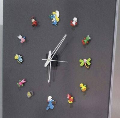 China Shape Hotsale Fridge Magnet Clock for sale