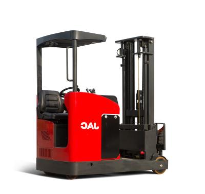 China JAC Reach stacker truck CQD10L/ JAC forward type forklift truck/seatting electric reach stacker truck for sale