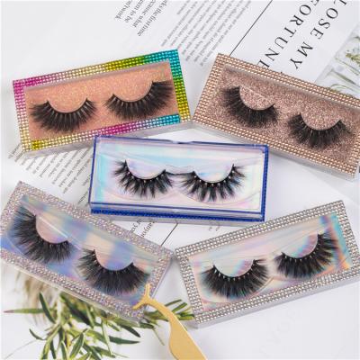 China Mink Lashes 3d Soft Natural Eyelashes Customs Lead Packaging Lashes Seller Service Natural Real 25mm Mink Fur Hand Made 3d Long Case Pairs 10 for sale