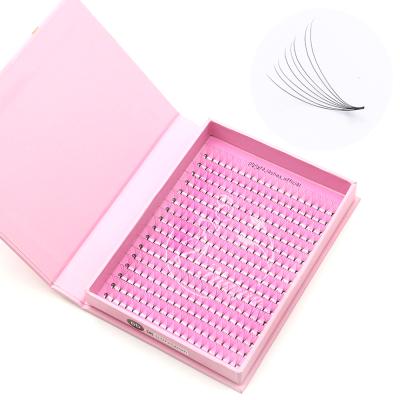 China Trays Natural Soft Short Rod Private Label XL Long Rod Pre Made Fan Wicks Lash Extensions Pointy Fan Base Premade for sale