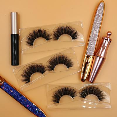 China soft and natural 3d 5d lashes wholesale seller 25mm eyelashes 25mm mink 3d eyelash with eyelash box packing for sale