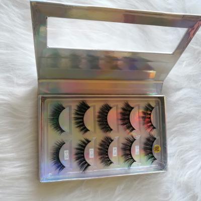 China 25-30 Times High Quality Eyelashes Paper Box 3d Real Mink Eyelashes Package Boxes for sale