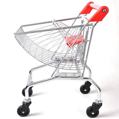 China Funny Propeller Shaped Collapsible Toys Kid Child Supermarket Trolley Iron Kid Shopping Cart Toy for sale