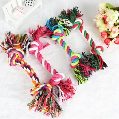 China Sustainable Custom Cotton Chew Handmade Toothbrush Dog Rope Toys Cat Toys for sale