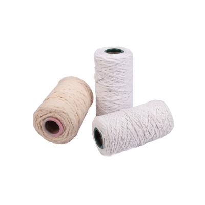 China Moisture-absorbent Twines Open End Polyester Blended Cotton Mop Yarn In Roll Wrap for sale