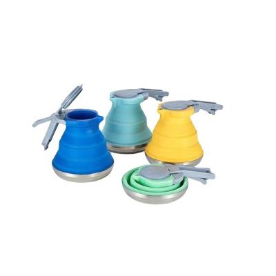 China Daily Portable Kettle for Tea Kettle 1500ml Collapsible Folding Silicone Moving Camping Kettle for sale