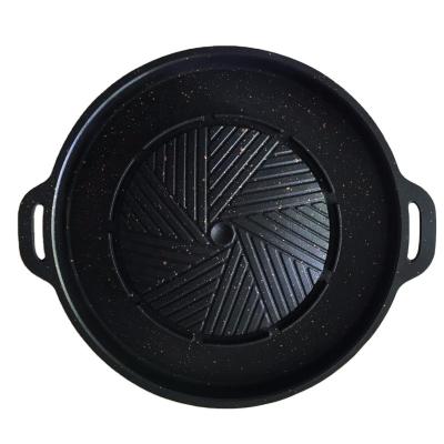 China Sustainable Thai aluminum non-stick mookata pot mookata grill barbecue and hot pot for sale