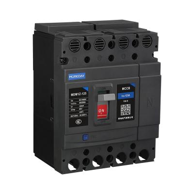 China MOREDAY High Quality Molded 1000v 125 A 160a 400a 630a Molded Case Circuit Breaker Solar DC Mccb 15KA for sale