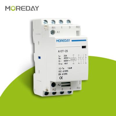 China AC Motor MOREDAY 2P 25A Auto AC Current Contactor China Telemecanique Magnetic Contactor Types Contactor Interlock for sale